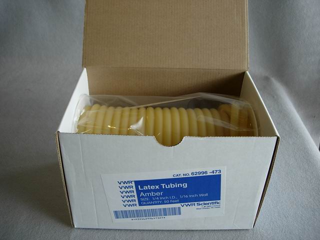 Natural Rubber Latex Tubing 50 ft. - 1/4'' x 3/8'' x 1/16 wall