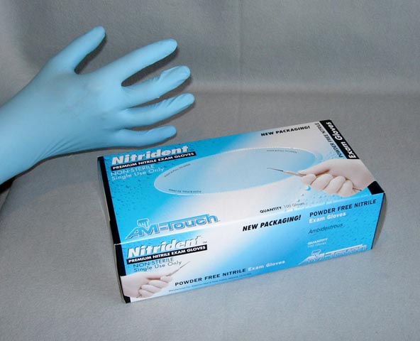 AM-Touch Nitrile Gloves - Lg