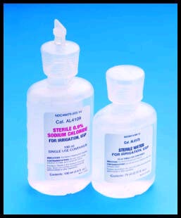 Sterile Water Irrigation Solutions - 75 mL glass btl