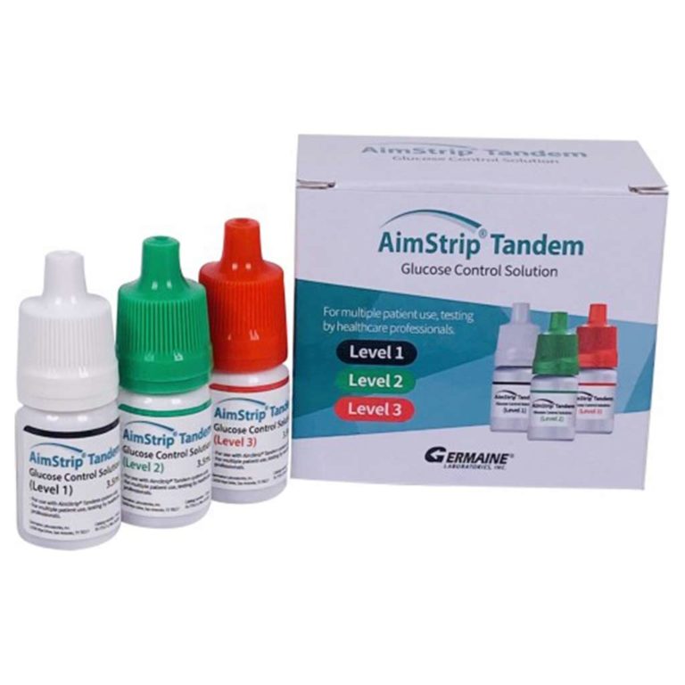 AimStrip Tandem Blucose Control Solution, 3x3.5 mL