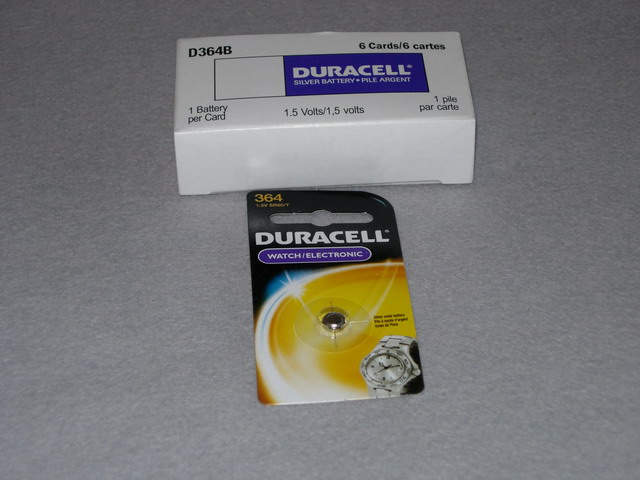 Battery, 1.5 Volt Silver Oxide ( Renata ) - D364B