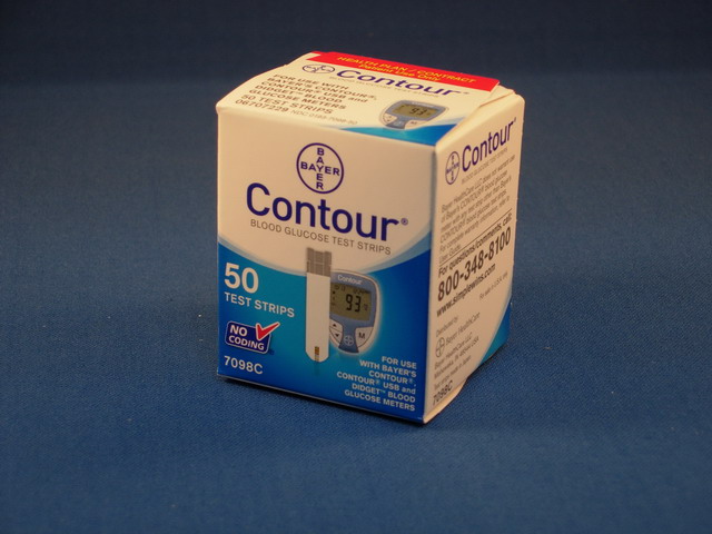 Bayer Countour Blood Glucose Strips, 100 Strips