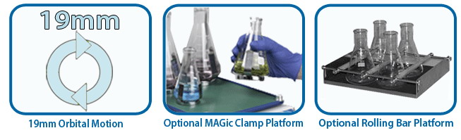 Optional Dedicated Platform, 8 x 250ml Erlenmeyer Flasks