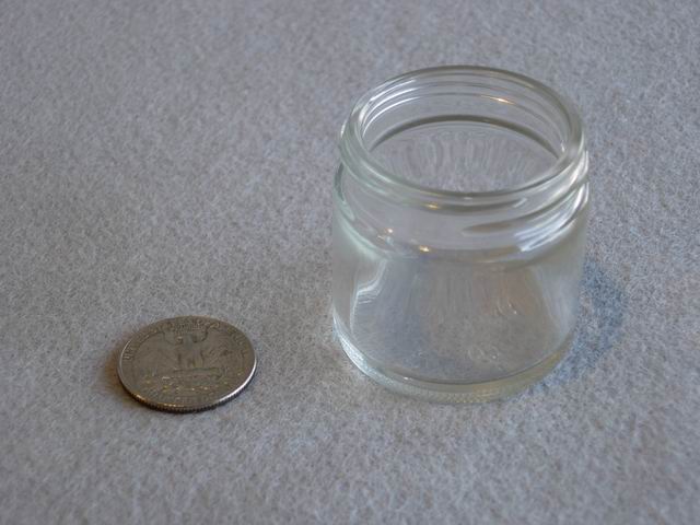 Straight sided jar, flint - 1 oz.