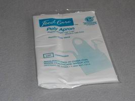 Premier Plus Coated Polypropylene Disposable Aprons, 28 inch x 36 inch, 100/Case, Size: 28 x 36, White