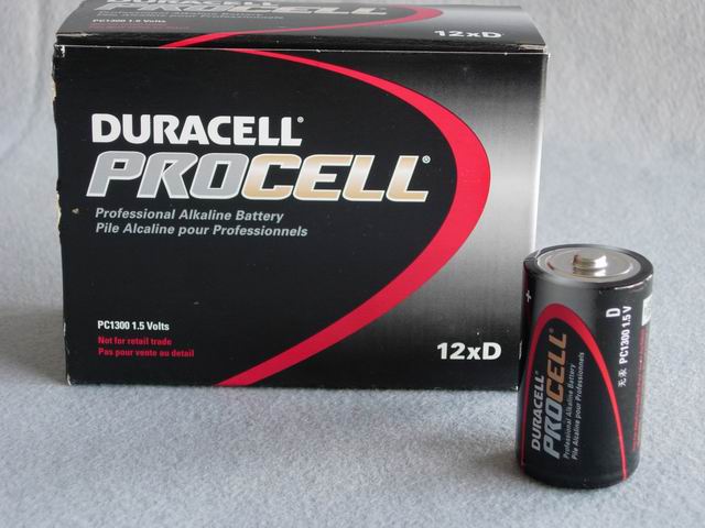 Duracell ProCell 'D' size Alkaline Battery