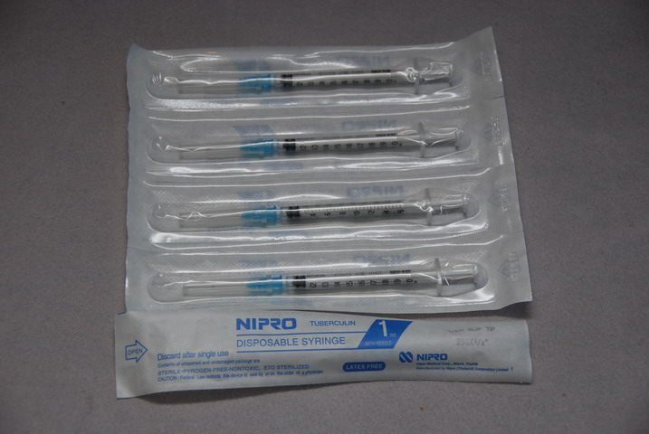 1 mL Tuberculin Syringe with Needle