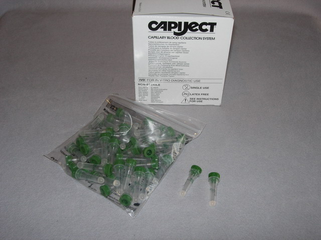 Capiject, Lithium Heparin/Serum Separator (green)
