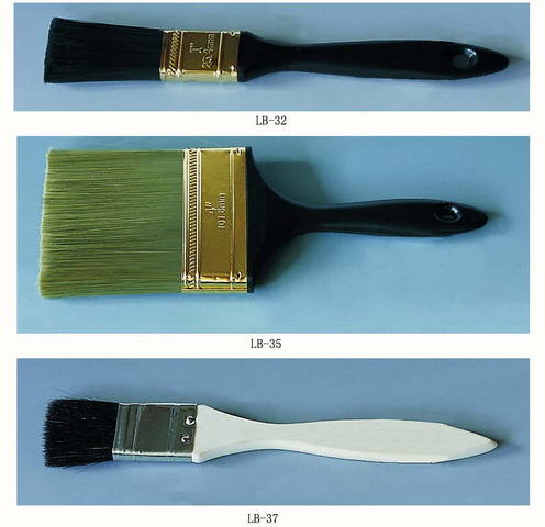 Paint Brush Shaped, Wooden Handle, 6 inches