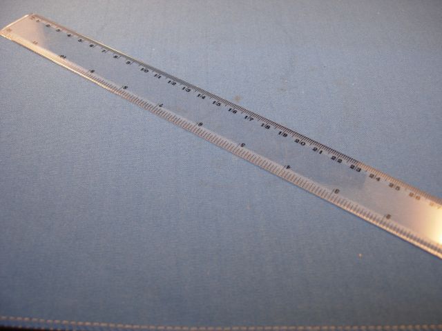 Clear Plastic Ruler 12''