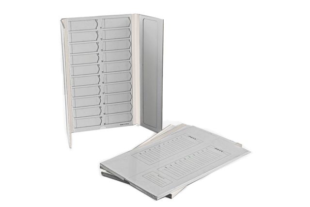 20 Capacity Slide Folder, White