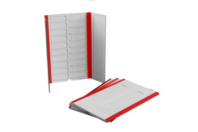 20 Capacity Slide Folder, Red
