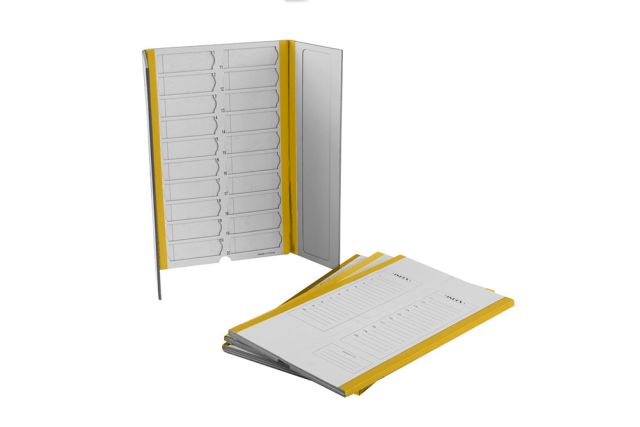 20 Capacity Slide Folder, Yellow