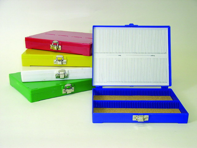 100 Capacity Slide Box, blue