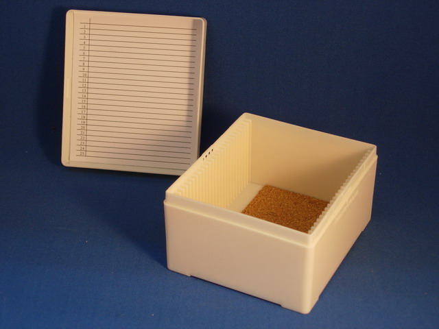 Slide Storage Box for Large Slides, White