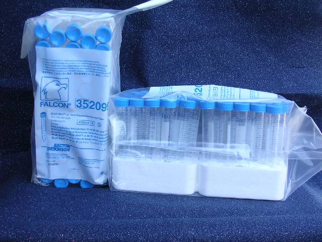 Centrifuge Tubes, Polystyrene, Conical-Bottom, Sterile 15 mL