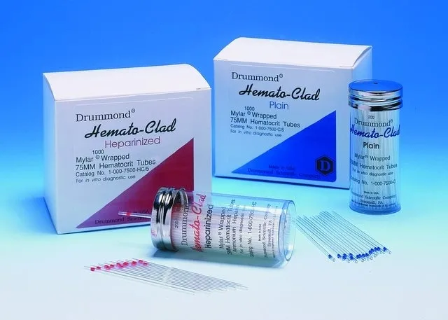 HEMATO-CLAD� Mylar� Wrapped Hematocrit Tubes, Heparinized