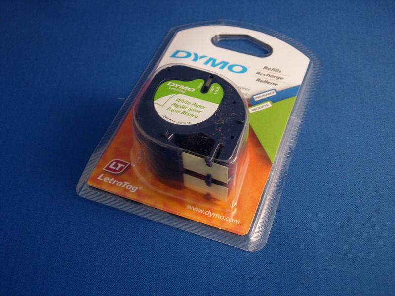 DYMO Model 10697 Black On White Electronic Labeling Tape, 0.5