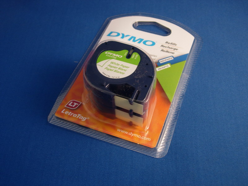 DYMO� Model 10697 Black On White Electronic Labeling Tape, 0.5