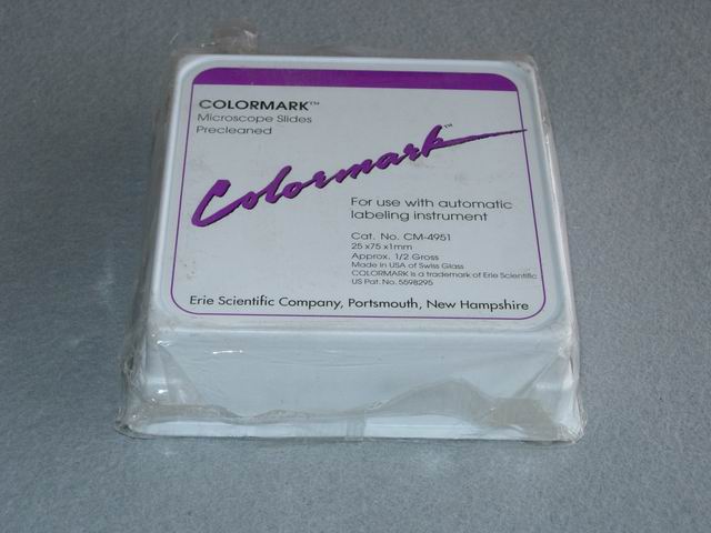 Colormark slides for labeling instruments (White)