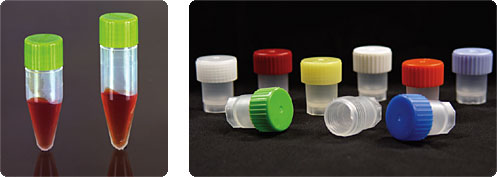 CryoSure vials, 2.5 mL Large ID, w/Caps Natural - Freestanding