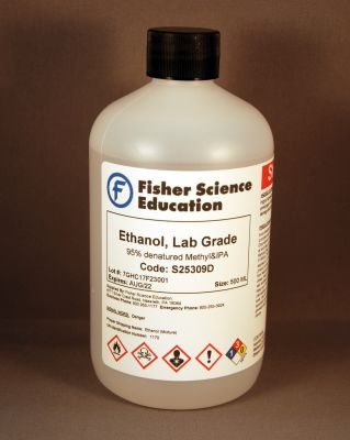 Ethyl Alcohol, 95% Denatured w/IPA and Methanol, FSE (500ml)