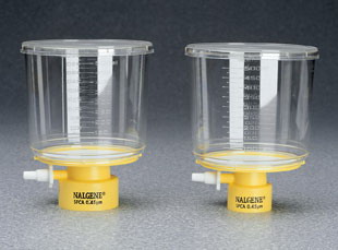 Sterile Disposable Bottle Top Filters with SFCA Membrane, 150mL; Fits neck size: 45mm