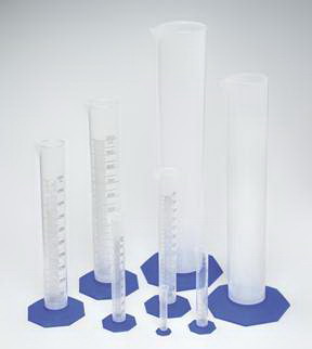 Nalgene* Graduated Cylinders with Blue PP Base 100mL