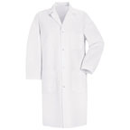 Men's Poly / Cotton Lab Coat - Blue, Medium