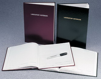 Lab Notebooks with Regular Paper Pages, PE Cover