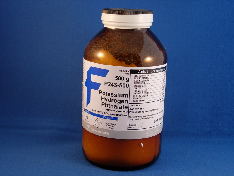 Phthalate 규제 Potassium Hydrogen Phthalate | Medix ®, your on-line laboratory supply shop