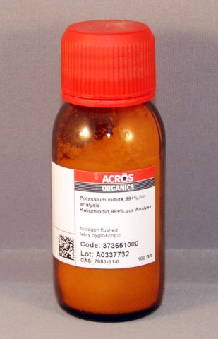 Potassium Iodide, 99+%, For Analysis, 100g