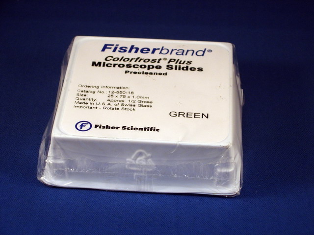 ColorFrost plus microscope slides - Green