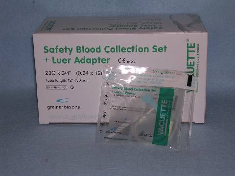 Safety (Greiner) Blood Collection Set 23G