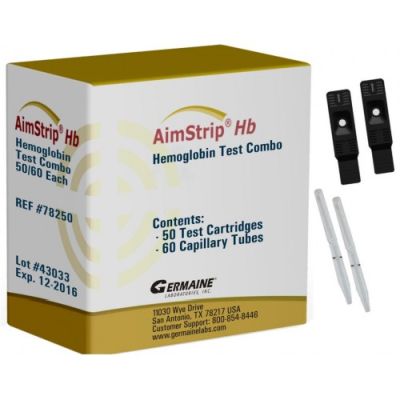 AimStrip Hemoglobin Test Combo (Cartridges and Chip)