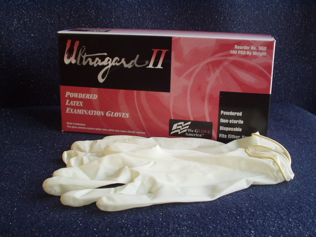 Gloves, Latex Examination (Powdered)  - Large