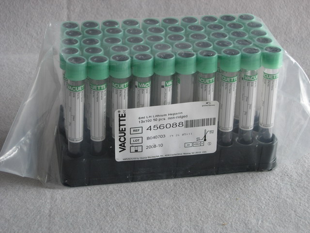 Vacuette 13x100 6 mL Green Top Tube