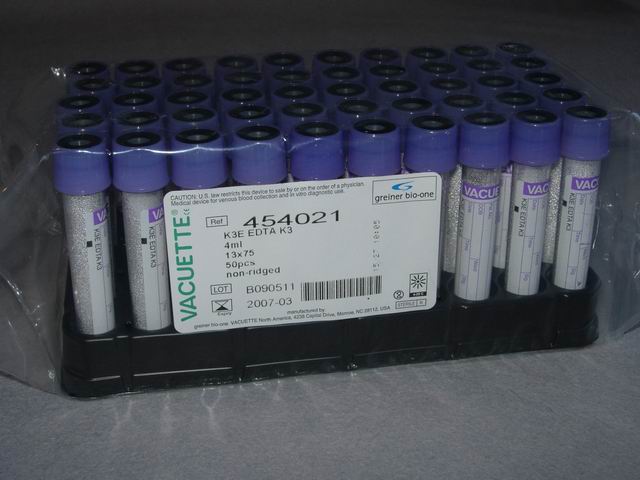Vacuette Evacuated Blood Tubes - 4mL K3EDTA Lavender