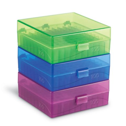 100-Well Microtube Storage Box, Green