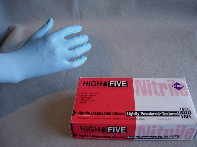 High-Five Cobalt Nitrile Gloves - Light Blue (X-Large)