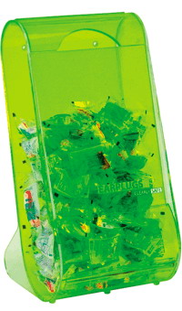 ClearlySafe Acrylic Earplug Dispenser Wall (Green)