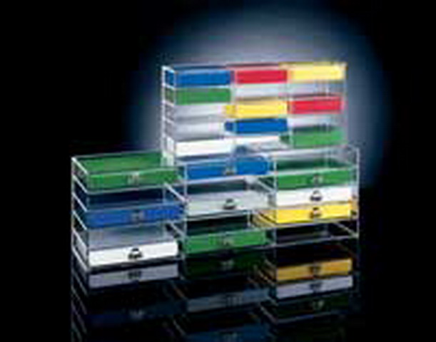 Storage Rack (15 bins) for 50 and 100 Place Slide Boxes