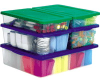 Tubby Jr. Storage tub w/ lids and dividers