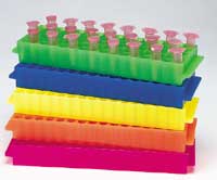 80-well Micrortube Rack, Assorted colors