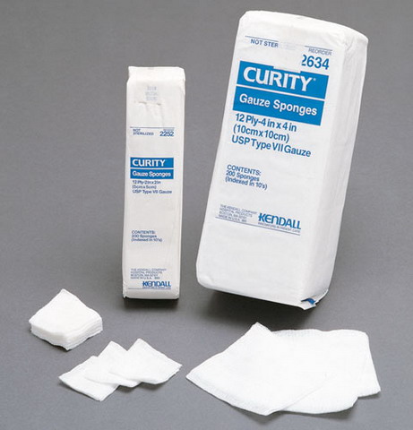 Curity Gauze Sponge Sterile 4x4, 8-Ply