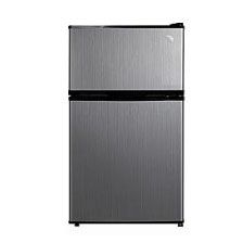 3.1 cu. ft. 2-Door Compact Refrigerator, Stainless Steel