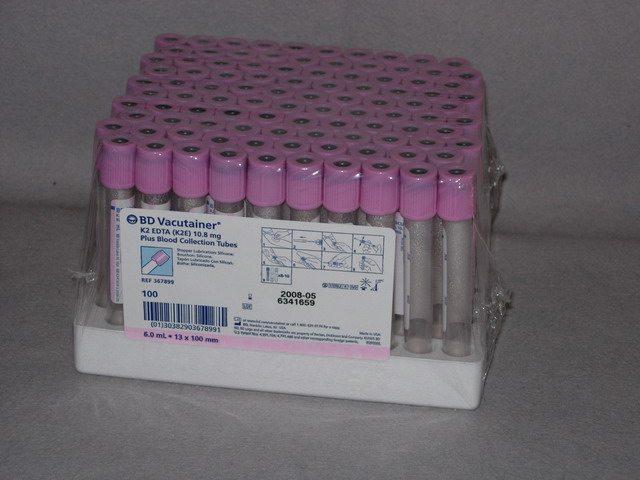 Pink Top Tube - Plastic, 6 mL 13x100