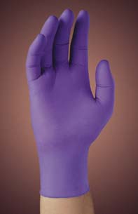Microgrip* Purple Nitrile* Poly-Coated Powder-Free Gloves Large