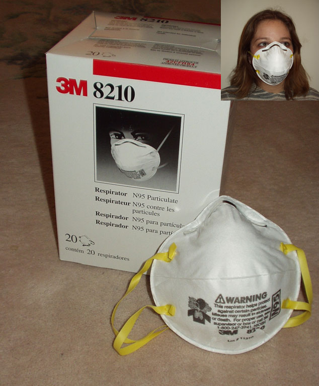 3M Particulate Respirator 8210, N95