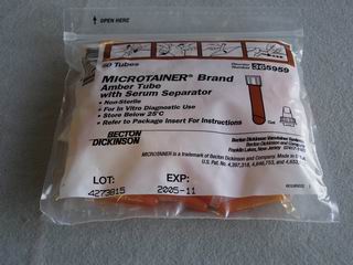 Microtainer - Serum Separator (amber)